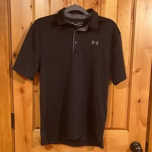 Black Under Armour men’s polo. Small, like new condition.